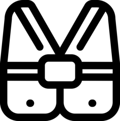 Lifeguard Vest Digital Sketch Svg Design, Free Vectors File
